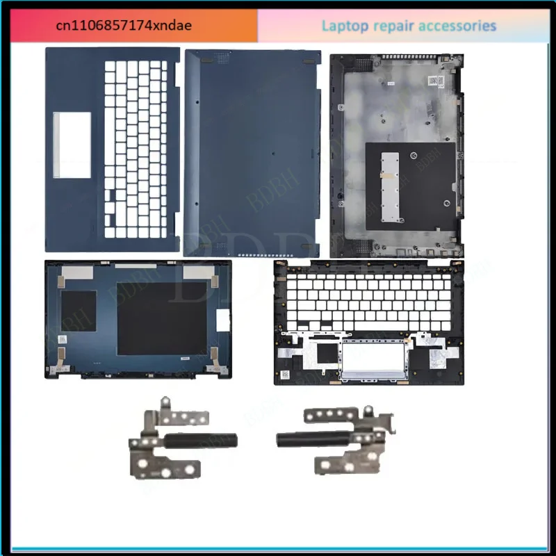 Фото Задняя крышка корпуса (пальмрест) для VivoBook Flip 14 TM420 TM420IA TP420 TM420UA TM420U, верхняя и нижняя части корпуса, синяя задняя панель №5