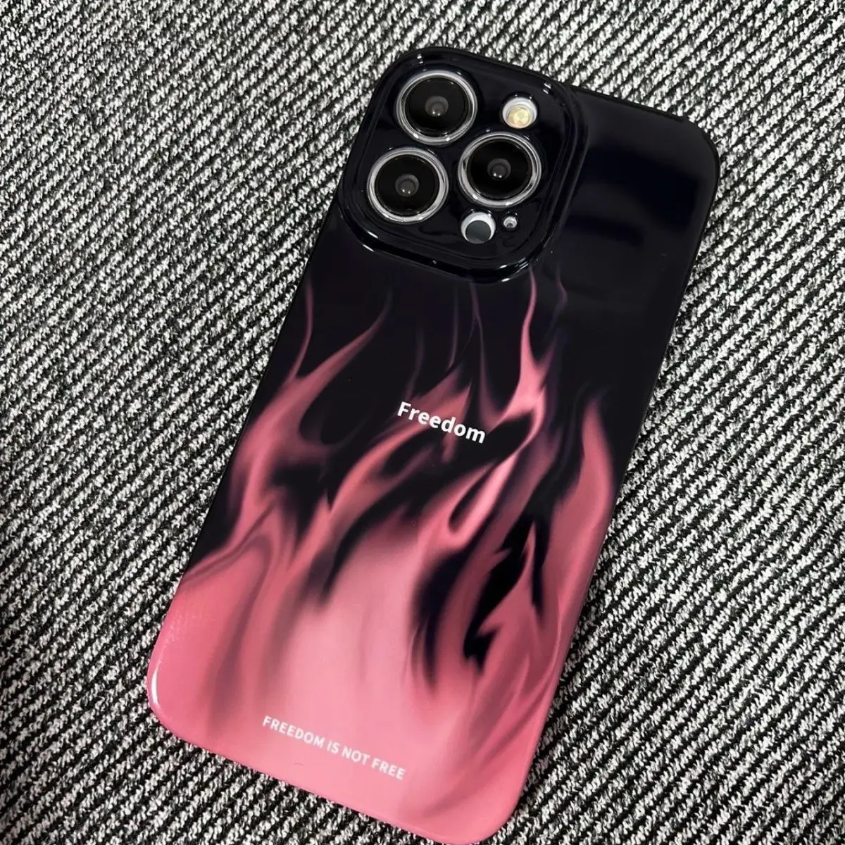 

Suitable For Iphone 14Pro, Apple 13 Phone Case, 12Women, 11 Men And Women, Flame Color