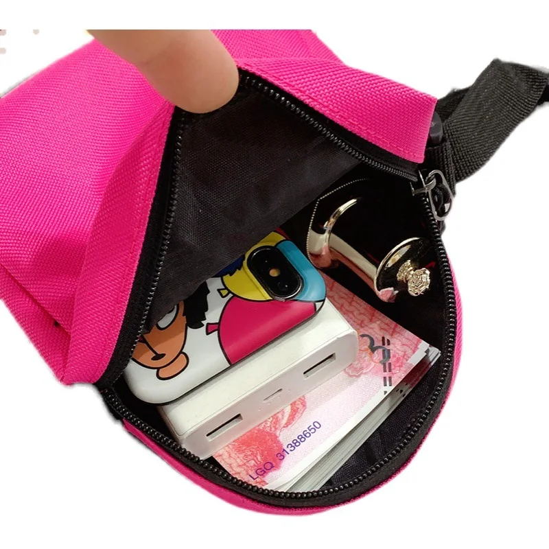 Mobile phone bag men's bag 2023 new trendy cross body bag, women's bag, student internet red small body bag, mini canvas bag