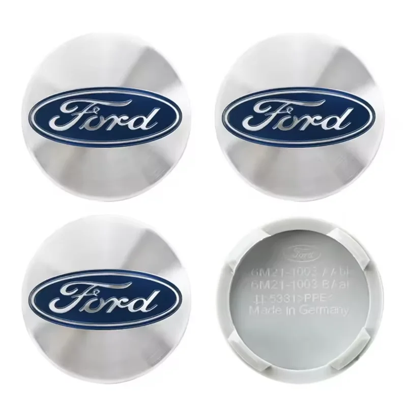 4 шт., центральные колпаки ступицы колес с логотипом автомобиля, аксессуары для украшения Ford Focus Fiesta Puma Ranger Kuga MK7 MAX F150 Mondeo Escape