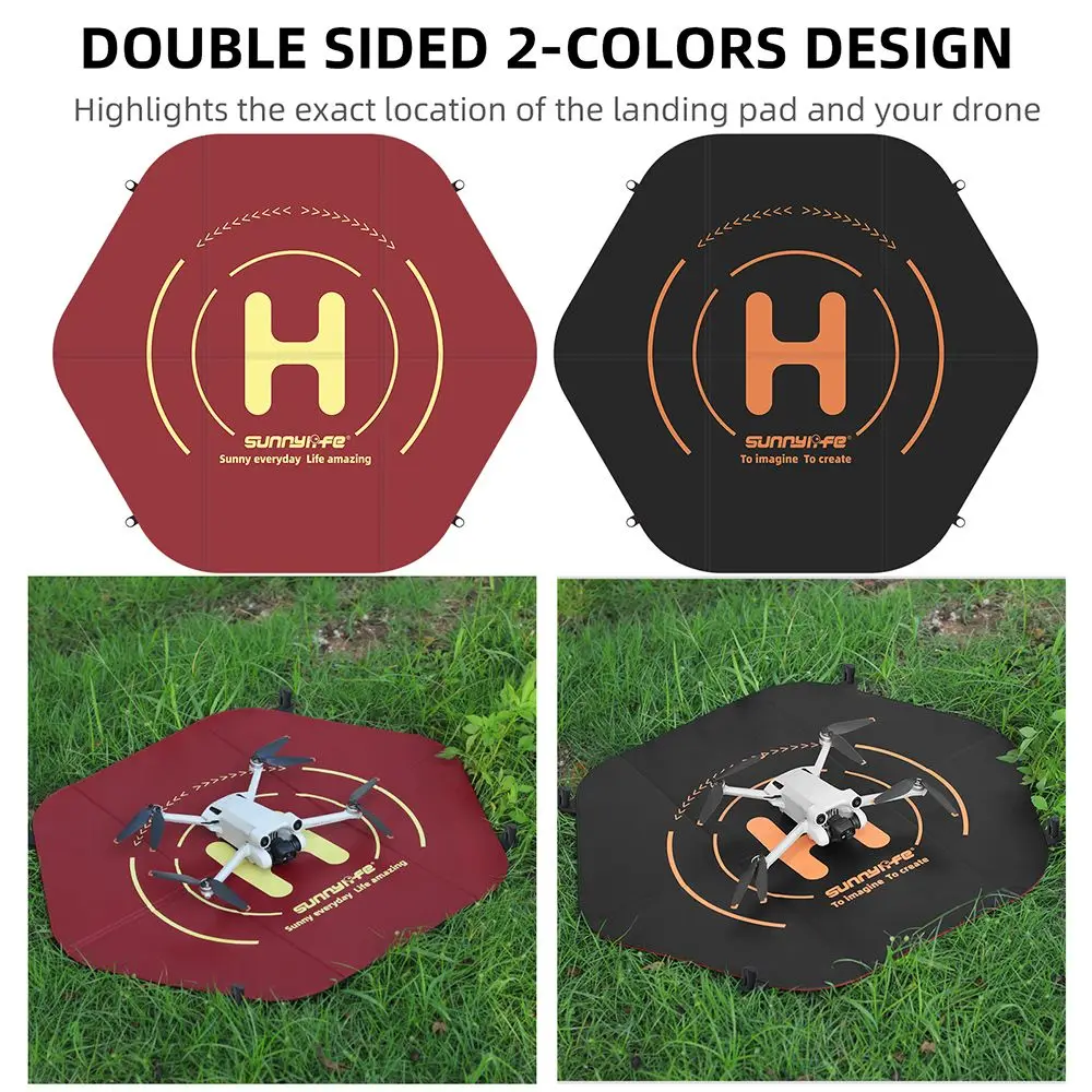 

New Accessories Hexagon Double Side Mats Parking Apron Landing Pad Foldable For DJI Mavic 3 Mini 3 Pro Air 2S Avata