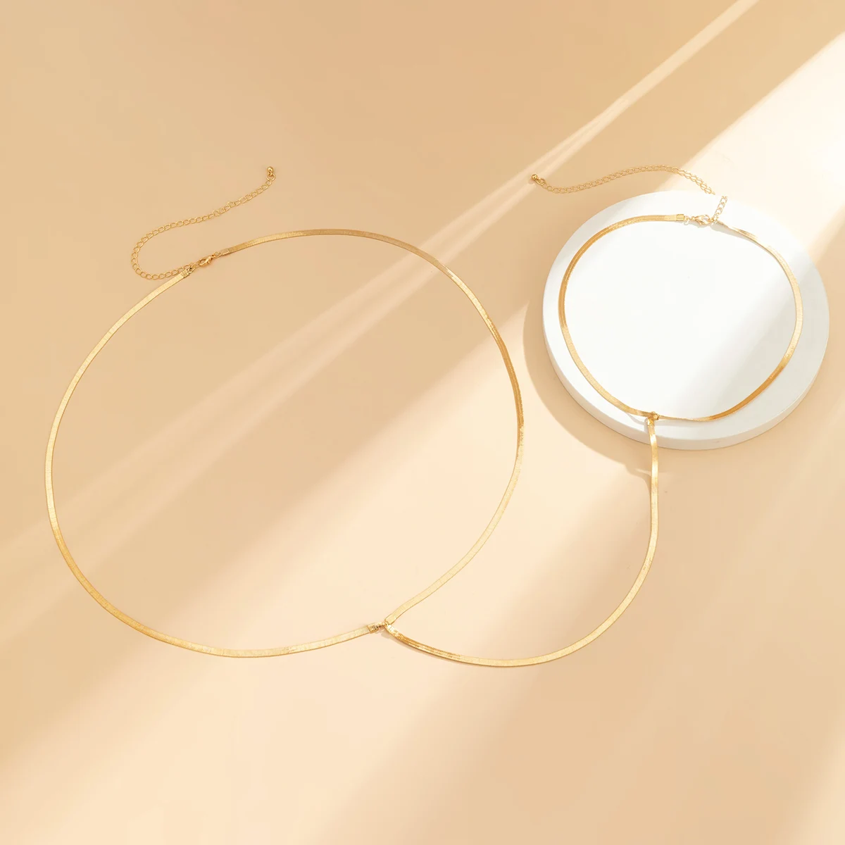 Ingemark пикантная простая плоская цепочка-змея цепочка для тела перекрестное