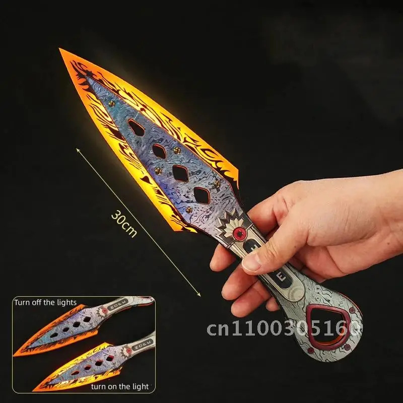 Apex Legends 30 см Wraith Heirloom Weapon Kunai Model Charge Samurai Game Glow Swords Katana Periphery Acrylica Косплей Игрушка
