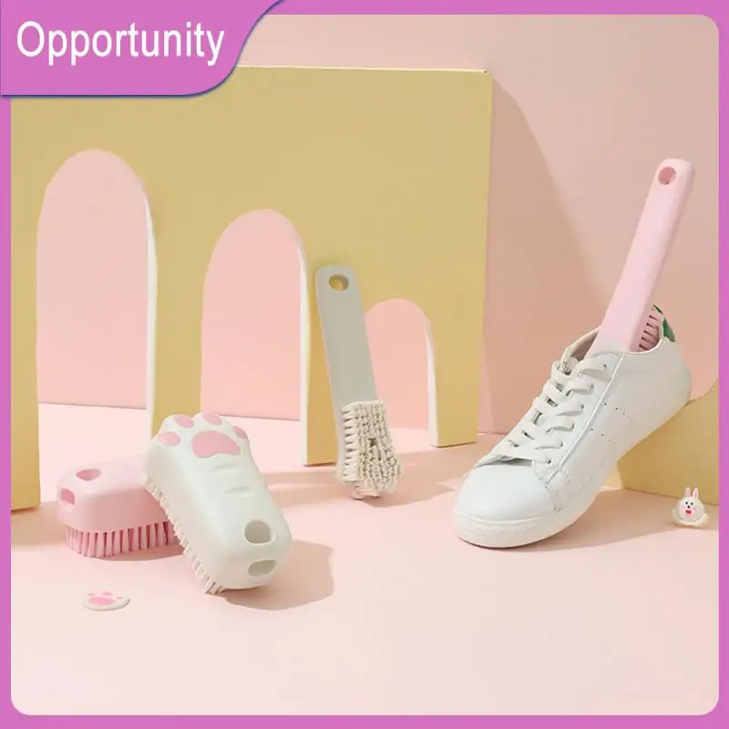 

Wash Shoe Cleaning Brush Pp Cat Claw Shape Clothes Brush Cute Laundry Cleaning Brush Kitchen Accessories Soft Bristles Cartoon