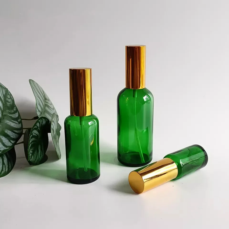 Bottle With Aluminium Hair Sprayer Lid For Skincare