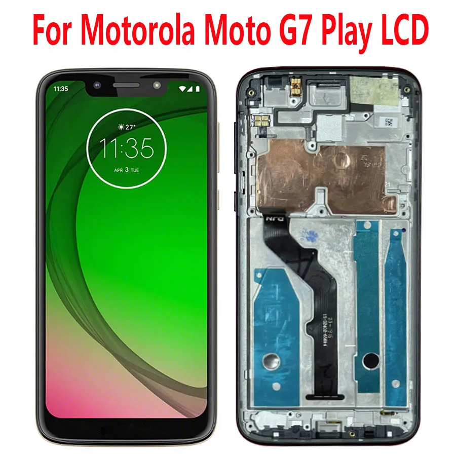 

5,7 "Оригинальный сенсорный ЖК-экран для Motorola Moto G7 Play, дигитайзер сенсорного экрана в сборе для Moto G7 Play XT1952-4, XT1952-5