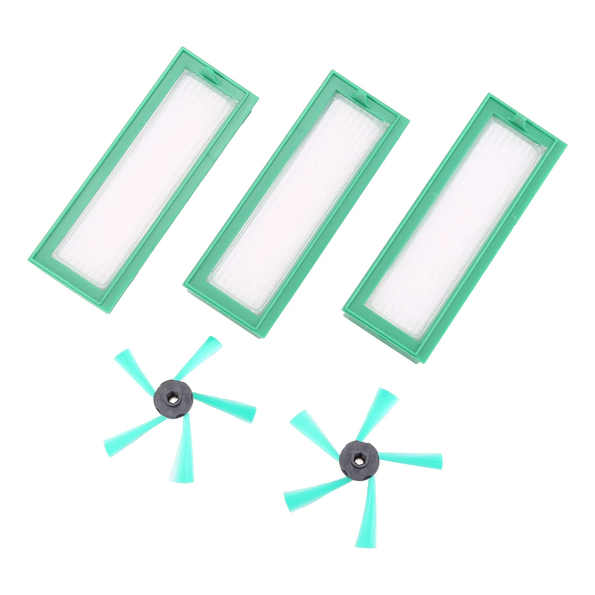 Набор аксессуаров для вакуумных роботов Vorwerk Kobold VR200 и VR300 — 3 фильтра HEPA 2 боковых