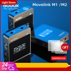 Беспроводной петличный микрофон Godox MoveLink M1 M2, приемник-передатчик для телефона, цифровой зеркальной камеры, смартфона, 2,4 ГГц, беспроводной микрофон