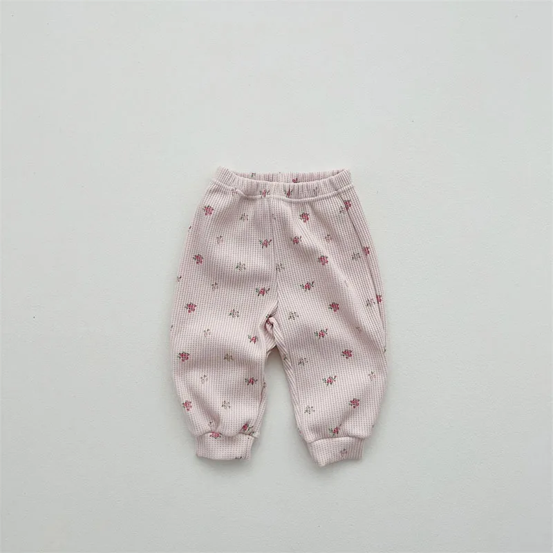 Freely Move Autumn Winter Fashion Girls Floral Cotton Clothes Sets Kids Warm Long Sleeve Sweater Pants 2pcs Set Baby Girl Outfit