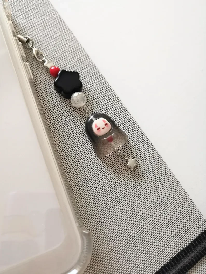 Kawaii без лица Kaonashi кулон подвеска для телефона аниме косплей брелок сумка украшения аксессуары подарок для девочек (art.: 3920d06efafd4) - 3920d06efafd4