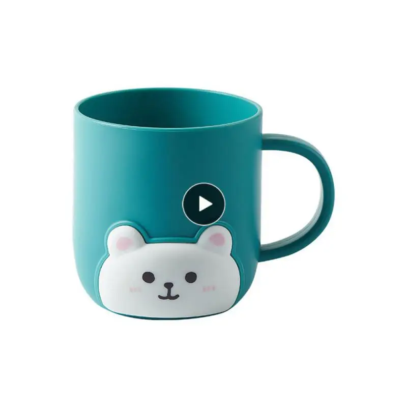 

Kawaii Cartoon Drinking Cup Children's Soft Bristles Toothbrush Cleaning Brush Toothbrush Holder Cartoon Wash Cup