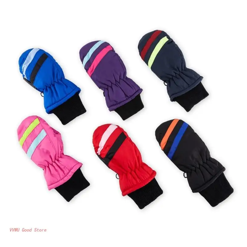 

2-5Y Kids Ski Gloves Waterproof Snowboarding Gloves Hand Warmer Sports Gloves