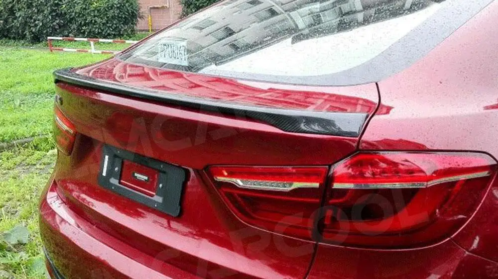 Задний спойлер багажника из углеродного волокна FRP Prime бампер крылья для BMW X6 E71 F16