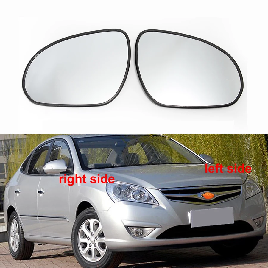 

For Hyundai Elantra 2008 2009 2010 Car Accessories Exteriors Part Outer Rearview Side Mirror Glass Lens without Heating