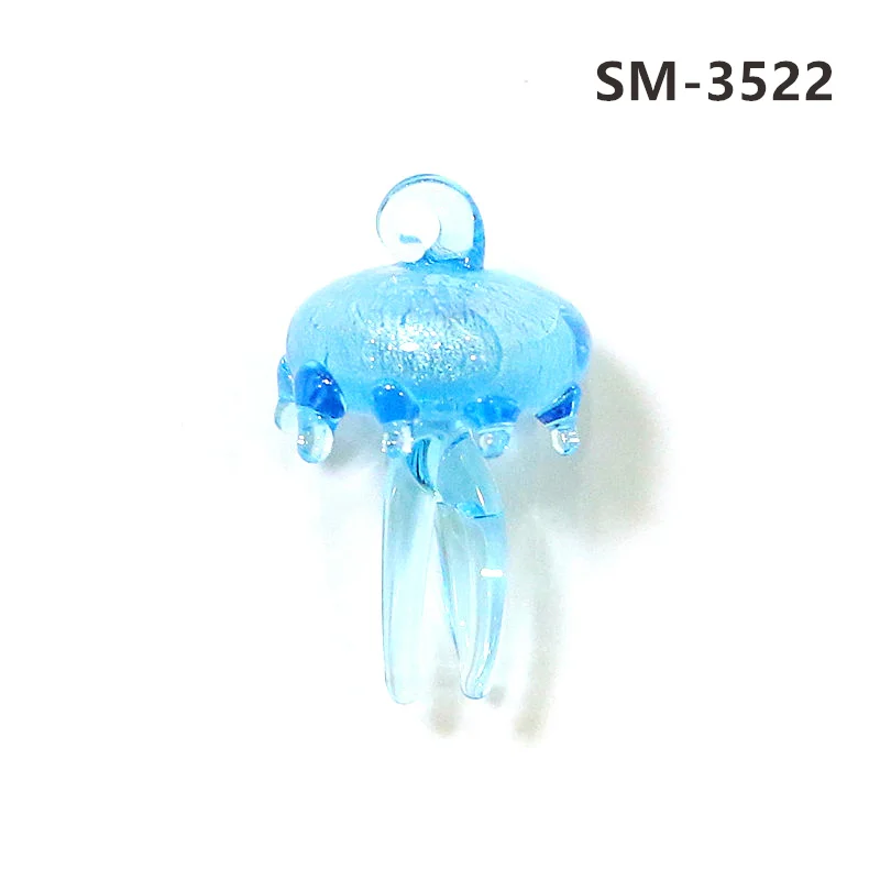 

Мини стеклянные кулоны в виде медуз JSSMTLP