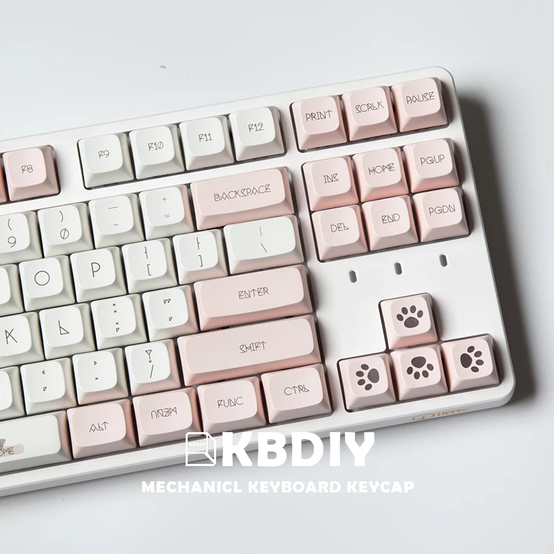 

KBDiy XDA профиль PBT колпачки клавиш 137 клавиш/Набор для механической клавиатуры милый DIY пользовательский краситель SUB розовый Аниме Chi's Sweet Home 61 ...