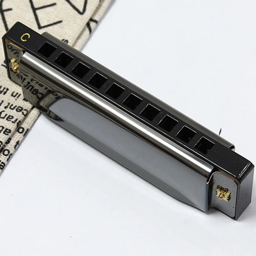 

Профессиональный Блюз инструмент с 10 отверстиями гармоника изысканный инструмент для начинающих студентов детей музыкантов (черный)