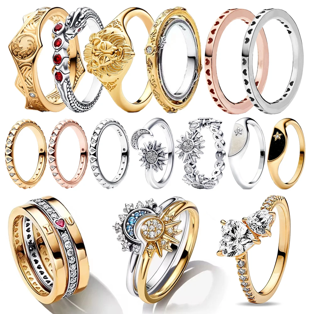 Классическое кольцо серебро луна