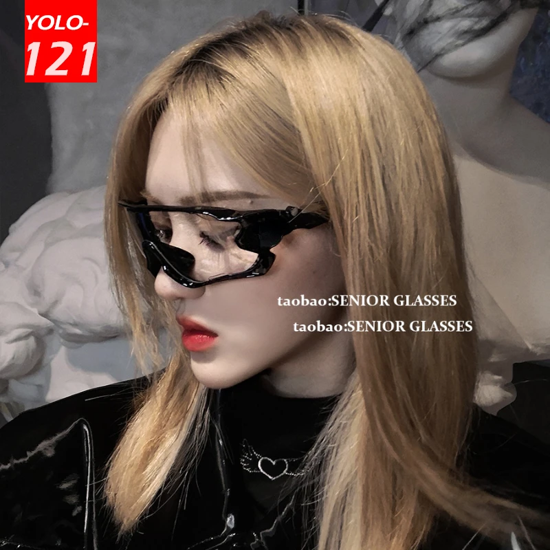 

Солнцезащитные очки Y2k, для мужчин и женщин, в стиле панк, в стиле будущего, с защитой от ветра, для верховой езды, очки, модные очки