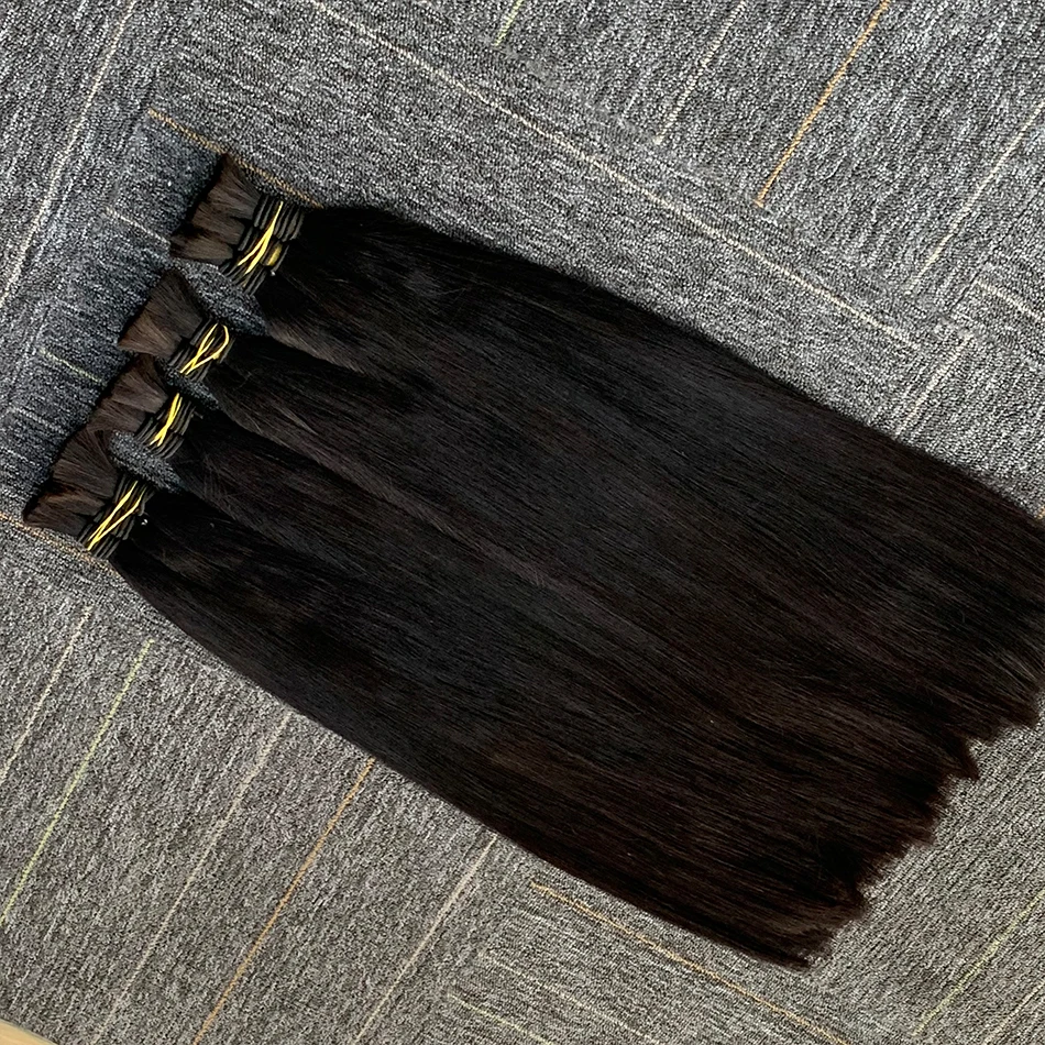 10A девственные 100% натуральные черные прямые человеческие волосы оптом для