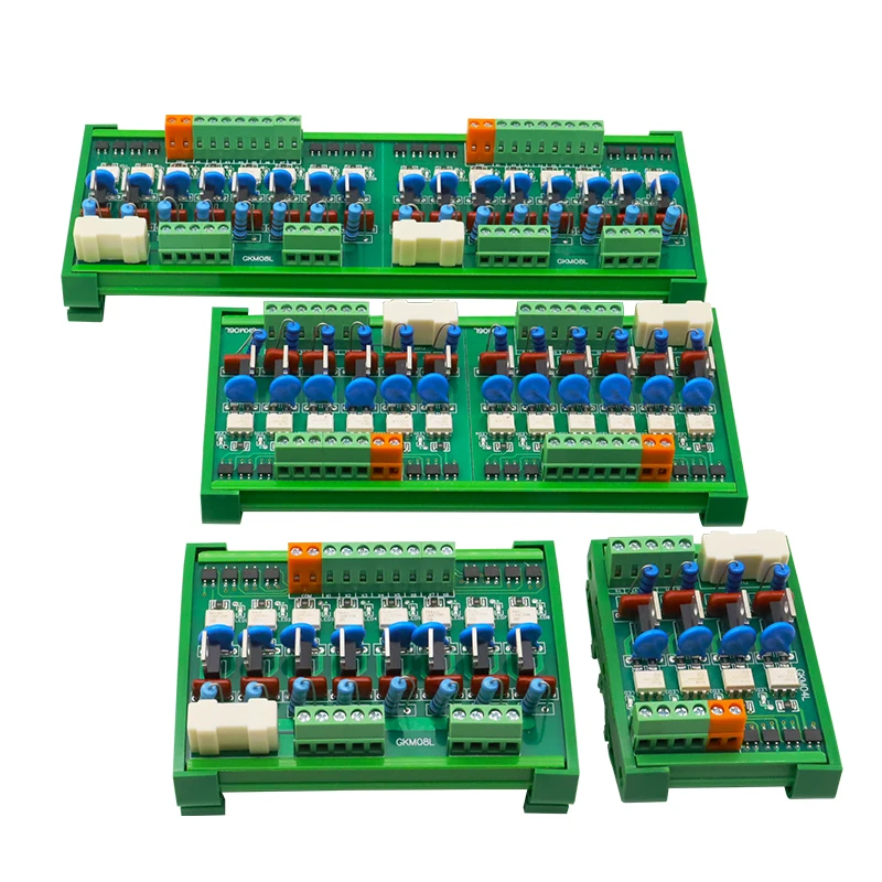 8-Channel Din Rail PLC Amplifier Board AC Output Signal 220V Optocoupler Isolation Non-Contact SCR Module images - 6