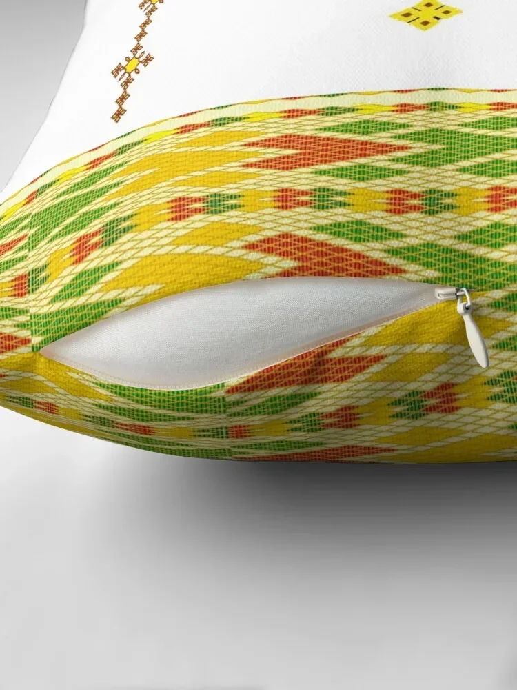 Эфиопская декоративная подушка шикарная Осенняя