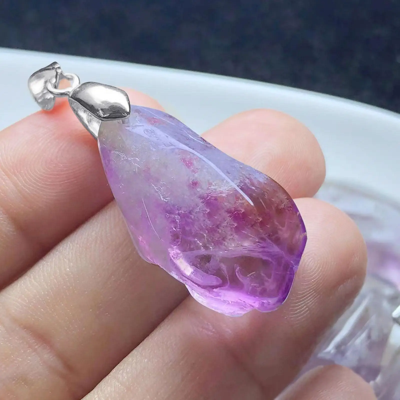 

1pc 1.1in Amethyst Rough Irregular Stone DIY Jewelry Natural Natural Quartz Rough Rock Crystal Stone Healing Z7B8