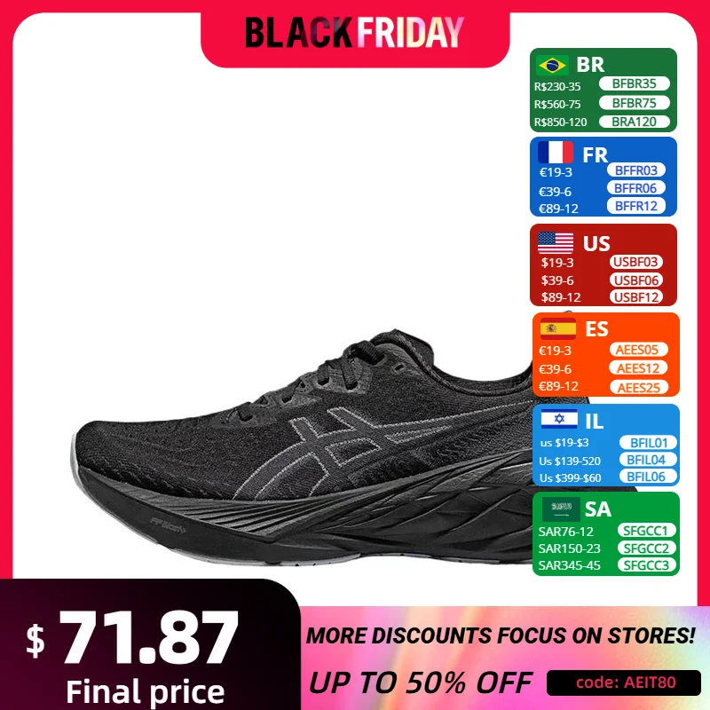 Кроссовки для бега Asics Novablast 4 мужчин и женщин низкие дышащие Нескользящие легкие