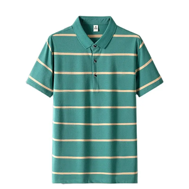 Рубашка-поло мужская летняя с коротким рукавом и вышивкой размеры до 4XL |