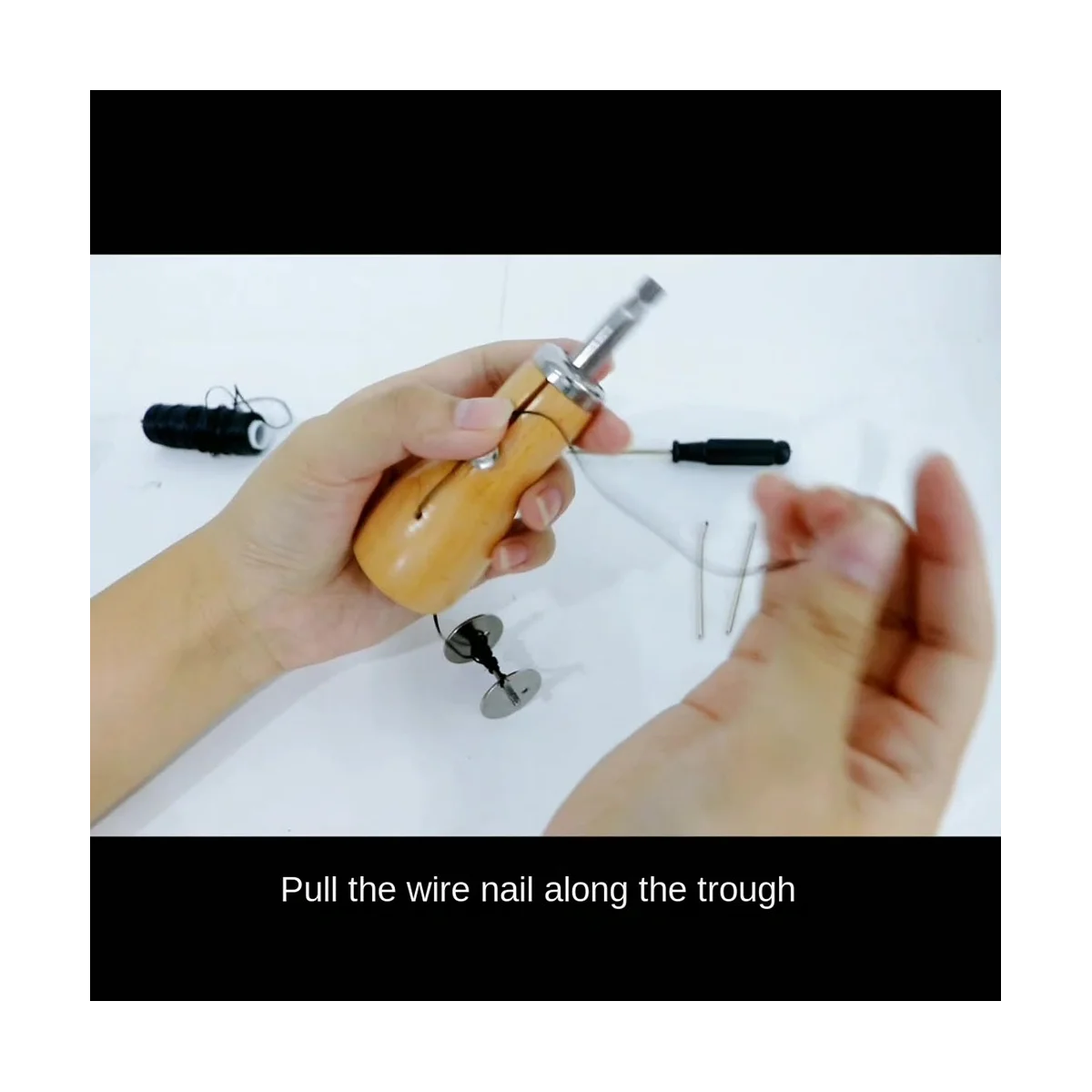 DIY ручной шовный инструмент Фотосумка восковая нить холщовая конусная игла