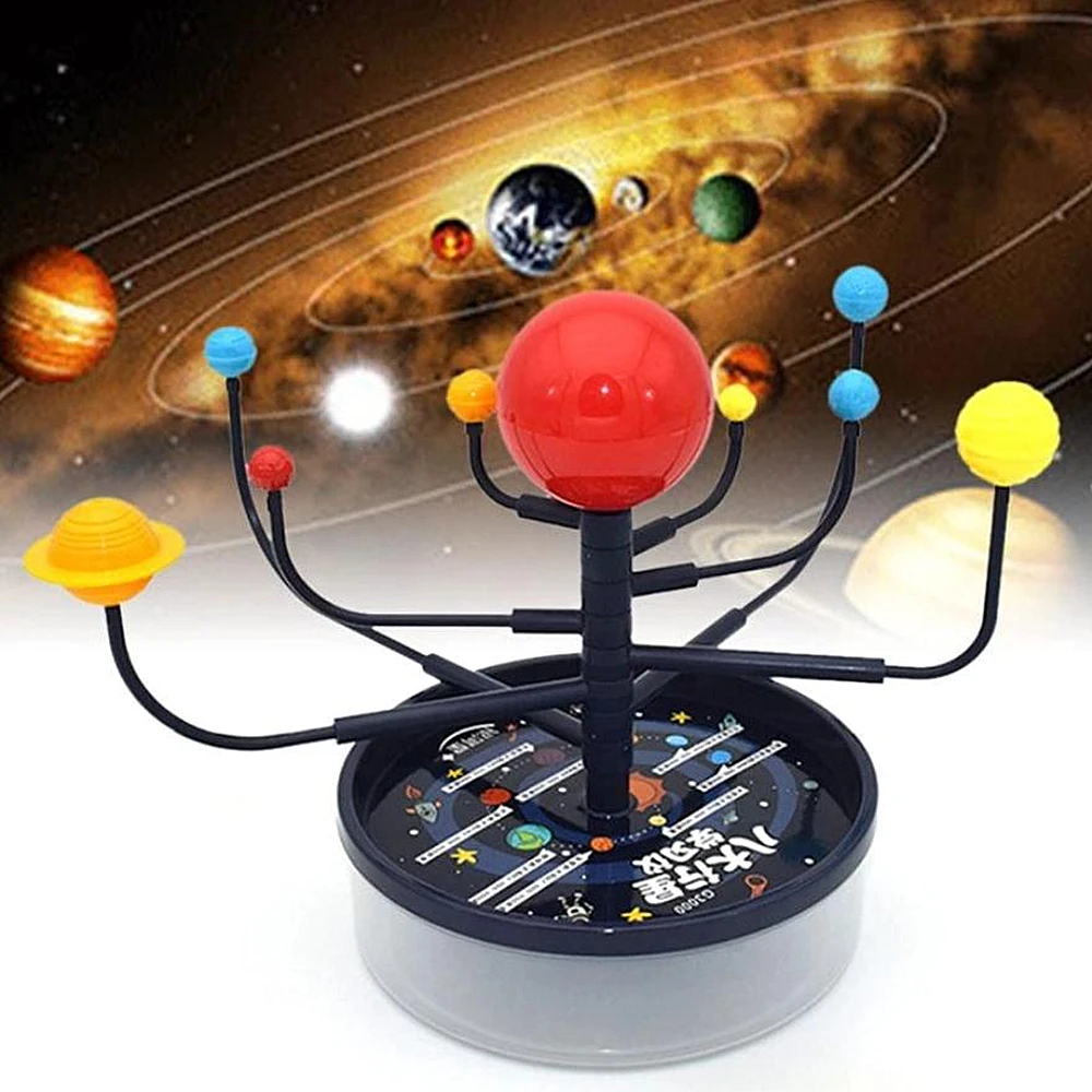 

3D Solar System Model of 8 Planets Science Kit DIY Assembly Parent-child Interaction Planetarium Toy Kids Early Educational Toy