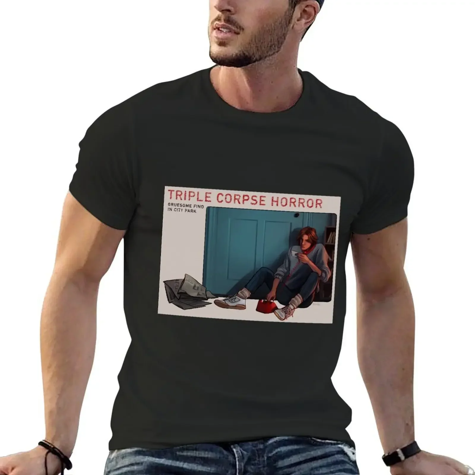 Футболка Alex Law (Ewan McGregor - Shallow Grave) большого размера футболки с рисунком тяжелого