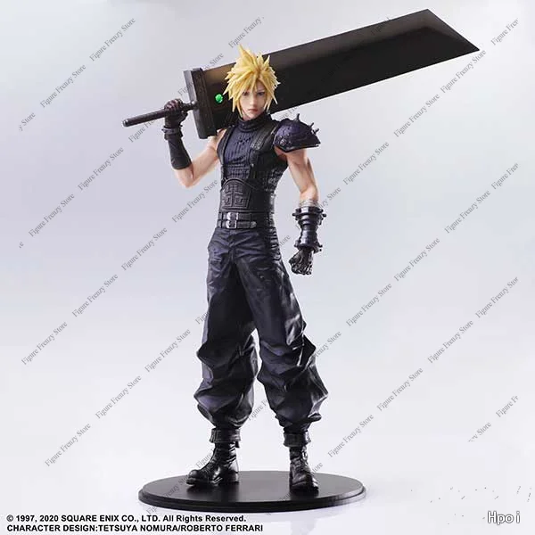 Фото Специальное предложение: В наличии оригинальная фигурка Square Enix ARTS STATIC Remake Cloud Strife, 27 см, коллекционная аниме-фигурка персонажа игры Molin stoc №2