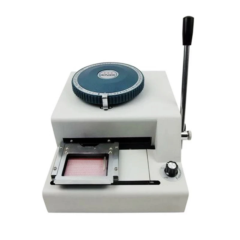 

Manual PVC name id card embossing machine printer JX-70C