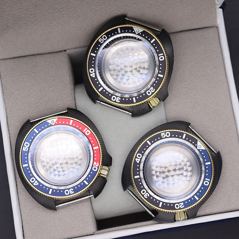 44mm Case Mod SKX 6105 Tuna Samurai Men's Watches Parts Sapphire Glass For Seiko NH35 NH36 SKX007 SKX013 Movement 28.5mm Dial