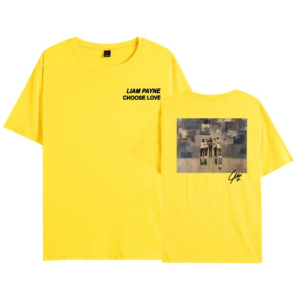 Liam Payne Choose Love 2-сторонние футболки винтажная рубашка Tribute эстетичная одежда топы