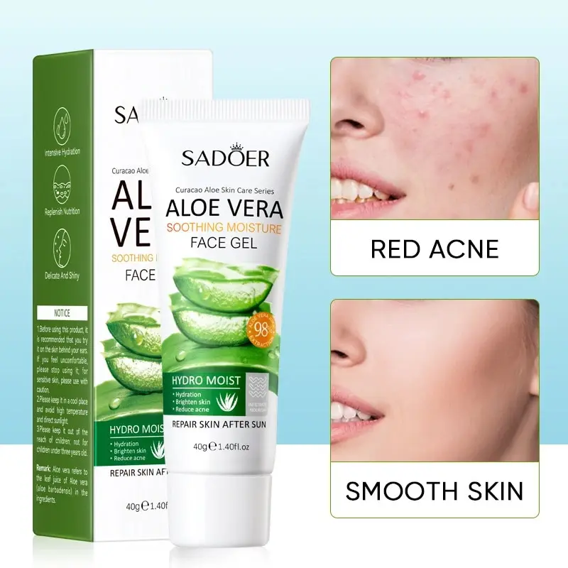 

Face Exfoliating Gel Aloe Vera Facial Exfoliating Scrub Cleanses Whitening Acne Blackhead Treatment Shrink Pores Skin Care 40g