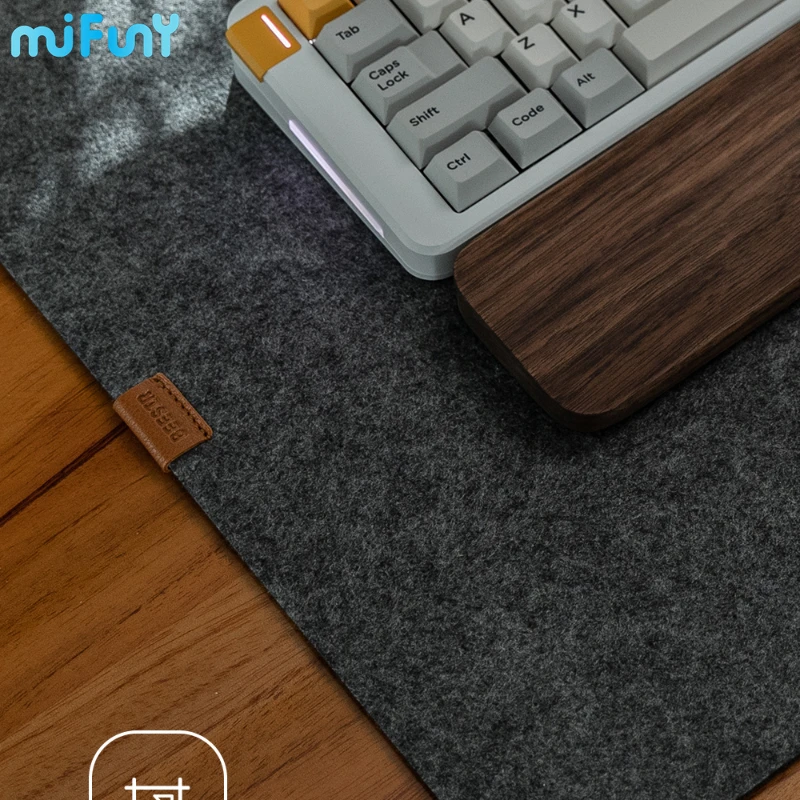 Фото MiFuny пробковый войлочный Hi-Fi коврик для клавиатуры простой утолщенный беззвучный тонкий коврик для оптимизации звуковых эффектов совместимый 60% 65% Рабочий стол №3