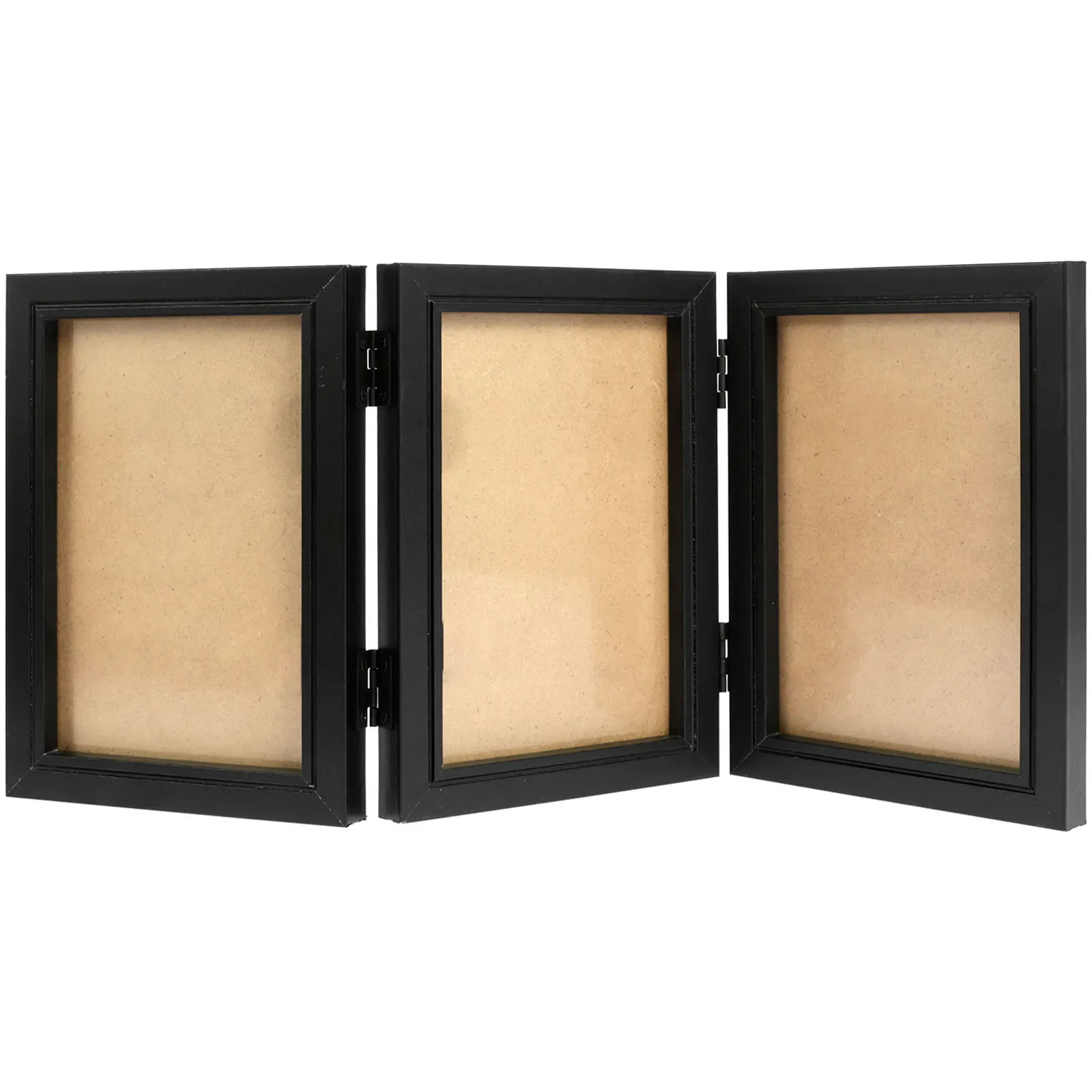 

Деревянная складная фоторамка чёрная