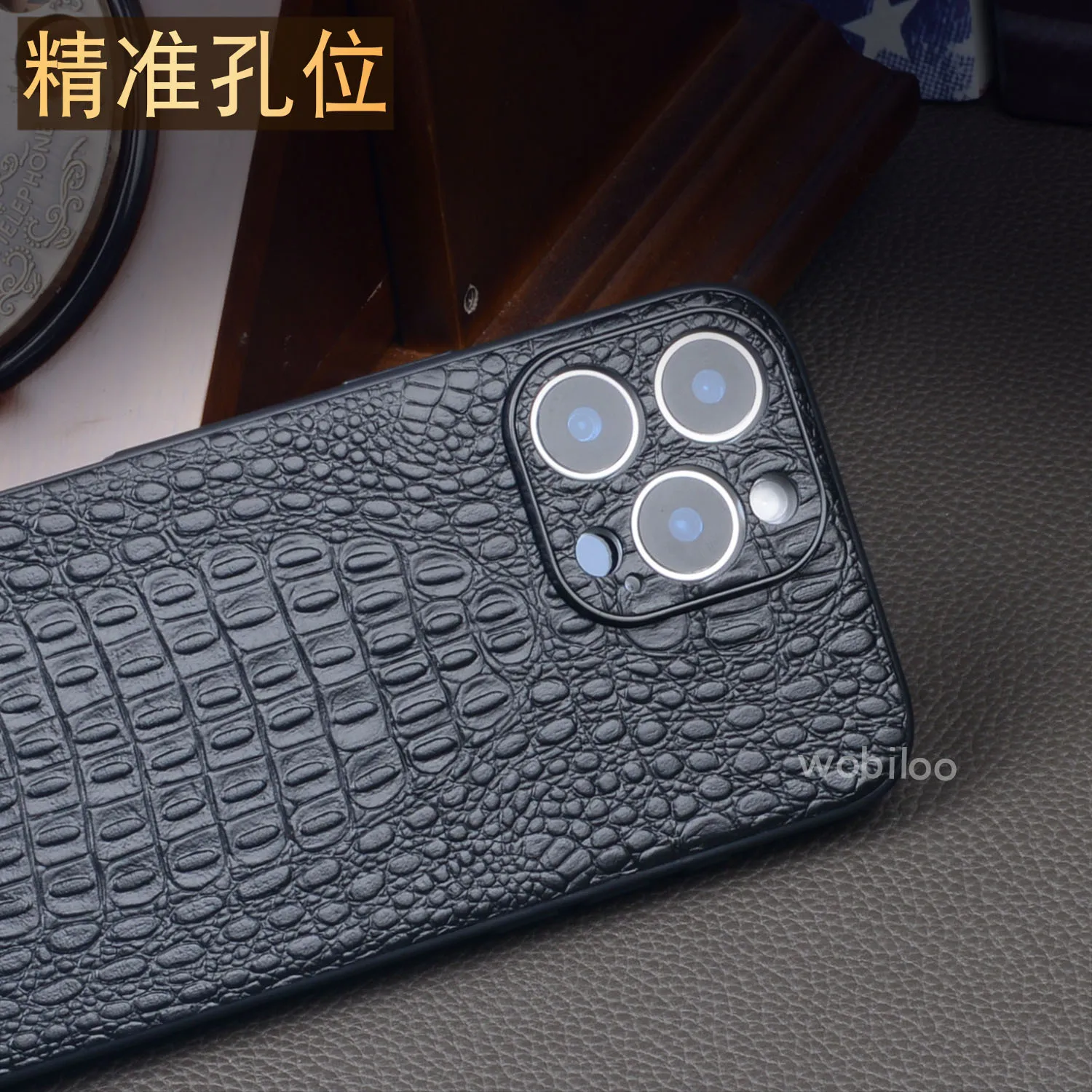 Брендовый кожаный чехол Wobiloo для телефона Iphone 16 Pro Max чехол-накладка Plus