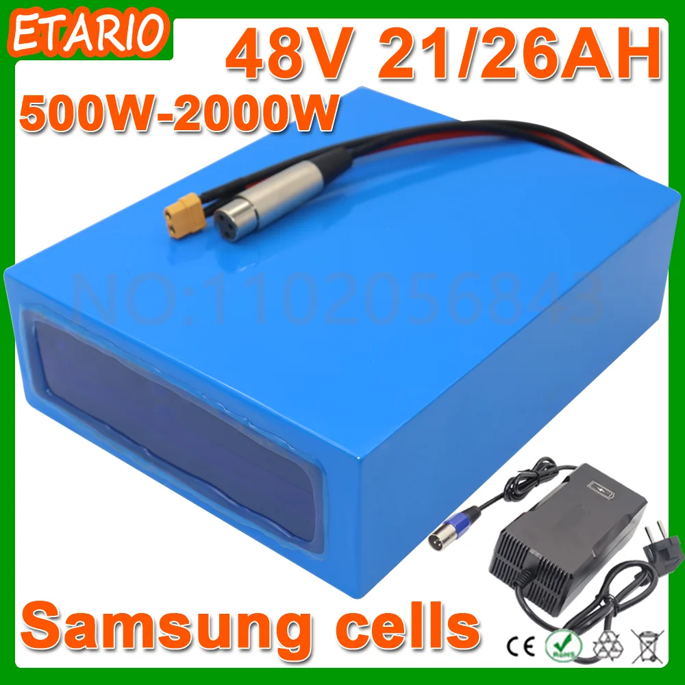 Оригинальный литий-ионный аккумулятор для электровелосипеда Bafang 48 В 30 А/ч 25 20 10 2000