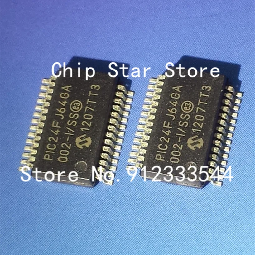 

1 шт./лот PIC24FJ64GA002-I/SS PIC24FJ64GA002 SSOP28 16 Bit Microcontroller MCU 100% новый и оригинальный