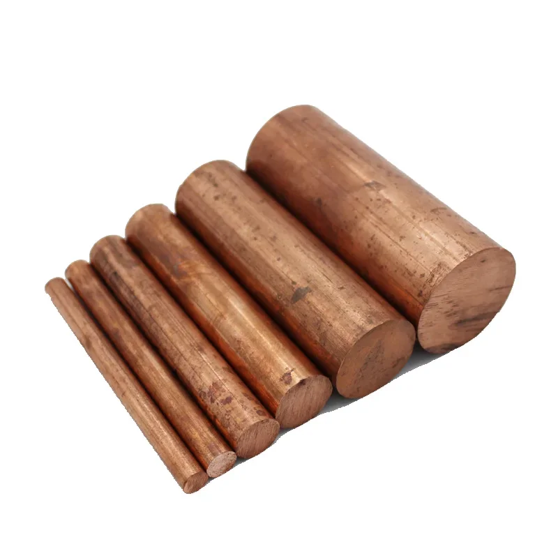 Copper Round Rod 2mm 3mm 4mm 5mm 6mm 7mm 8mm 10mm 12mm 15mm 20mm 22mm 23mm 25mm 26mm 28mm 30mm 40mm 50mm 60mm