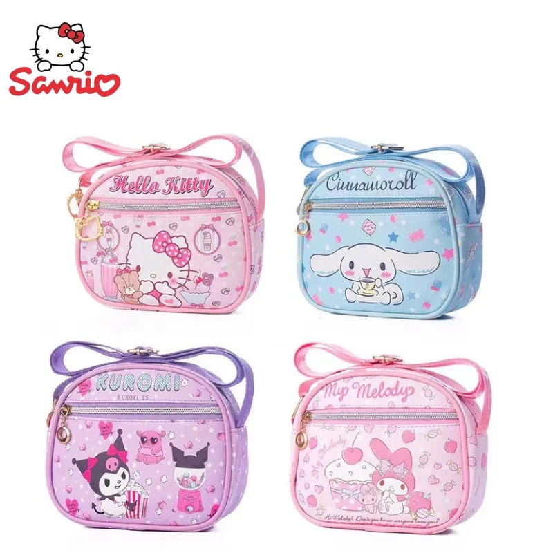 

Sanrio серия Hello Kitty Kuromi Cinnamoroll My Melody Детская сумка мини-мессенджер через плечо мультяшная монета