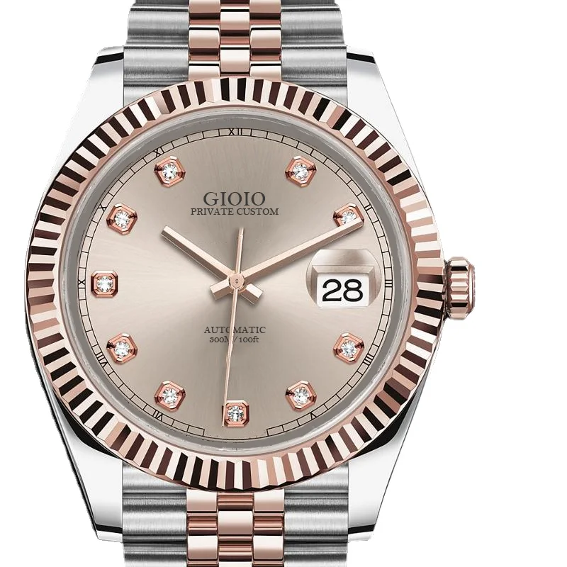 

Роскошные Мужские автоматические механические часы из нержавеющей стали, черные, Синие Бриллианты, стандартное золото