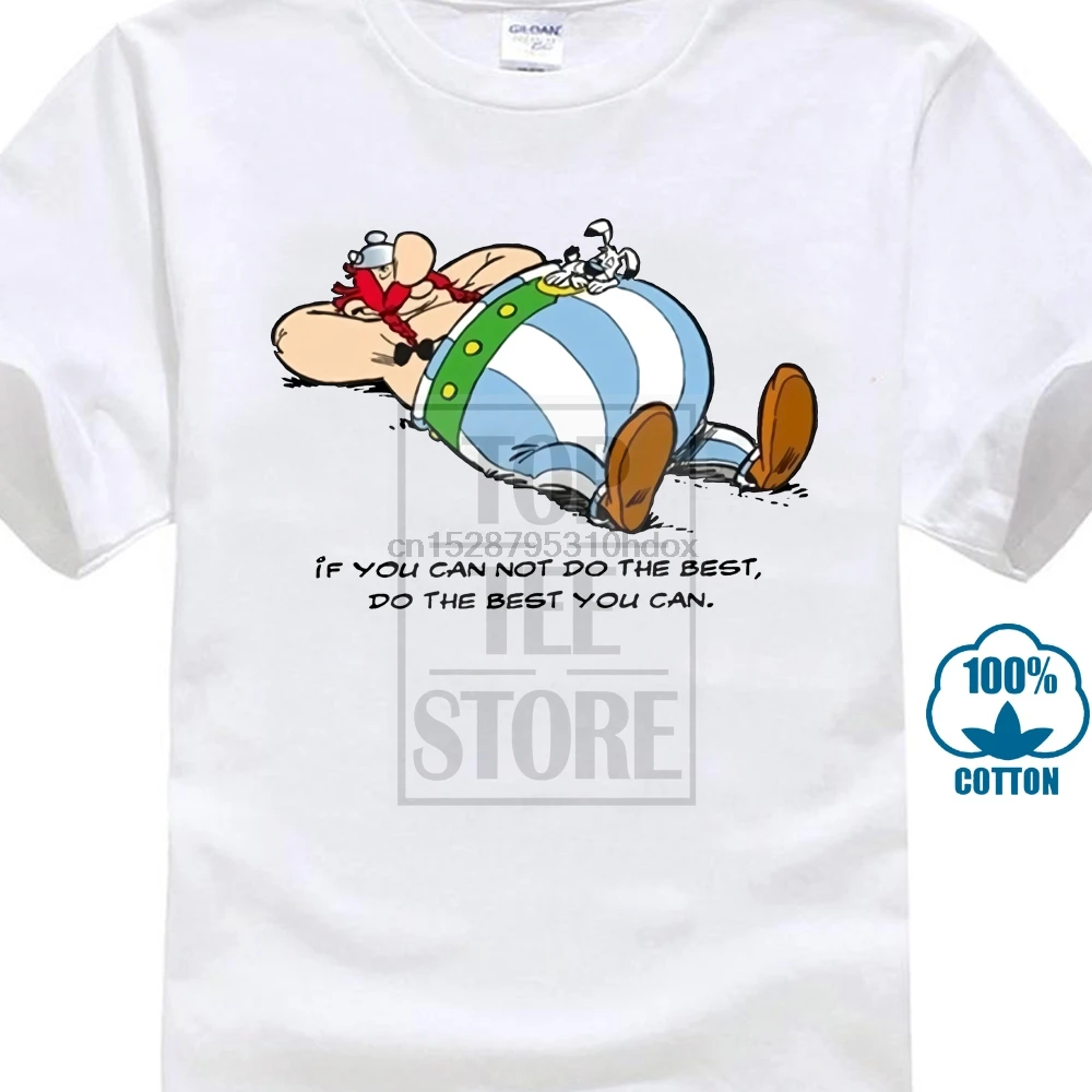 Футболка из хлопка Asterix Obelix Nap Do The Best Men Premium |