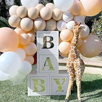 Birthday Baby Shower Wedding Party Proposal Arrangement Decoration Box Balloon Boxes BABY Letter Balloon Box Easy To Assemble