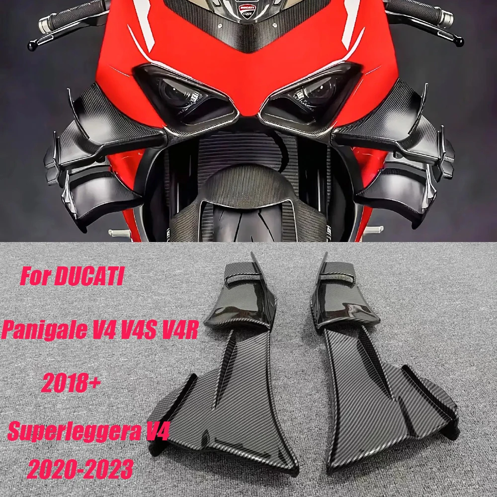 Для DUCATI Superleggera V4 Winglets 2018-2022 Panigale V2S V4S ABS углеродное волокно Верхняя Нижняя боковая