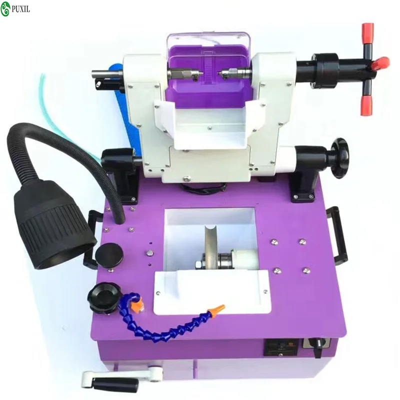 

220V Mini wooden bead processing machinery water grinding machine round ball machine shape and cut two in one