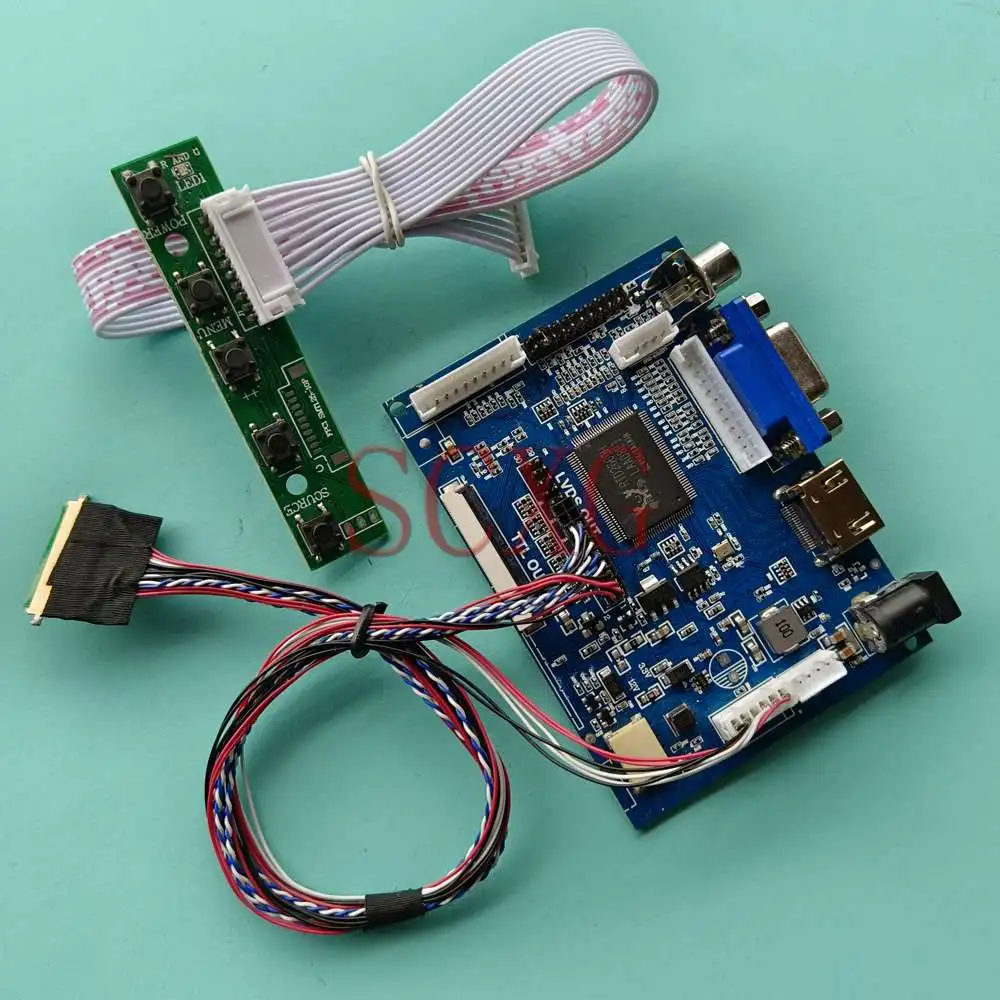 

LCD Display Controller Board Work For LP156WHB-TLA1 Notebook Panel AV+VGA+HDMI-Compatible 1366*768 DIY Kit 15.6" LVDS 40 Pin